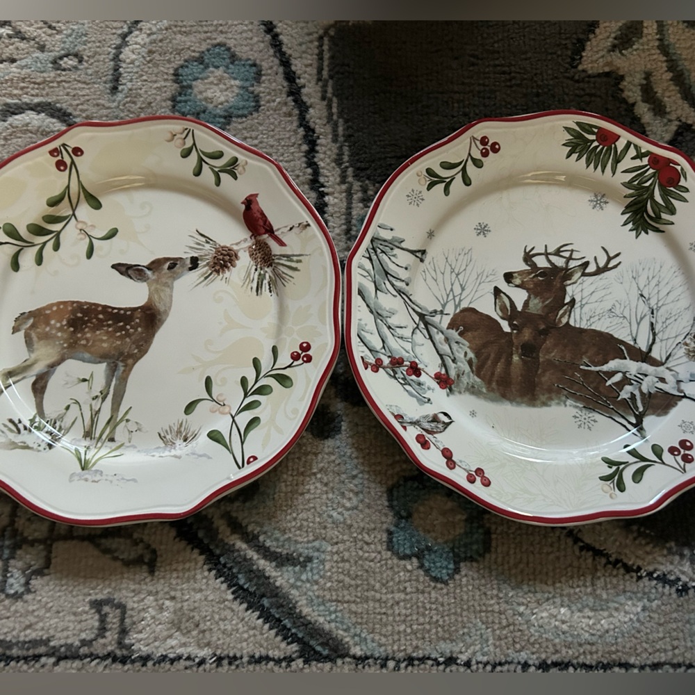 Better Homes And Gardens Deer Plate Set
